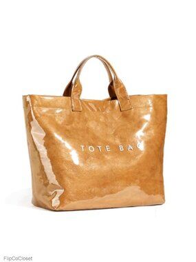 Large PVC Clear Tote Bag Letters Print Shoulder Handbag Shopping Hobo